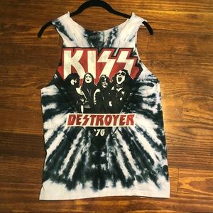 KISS Tie Dye Tank Top